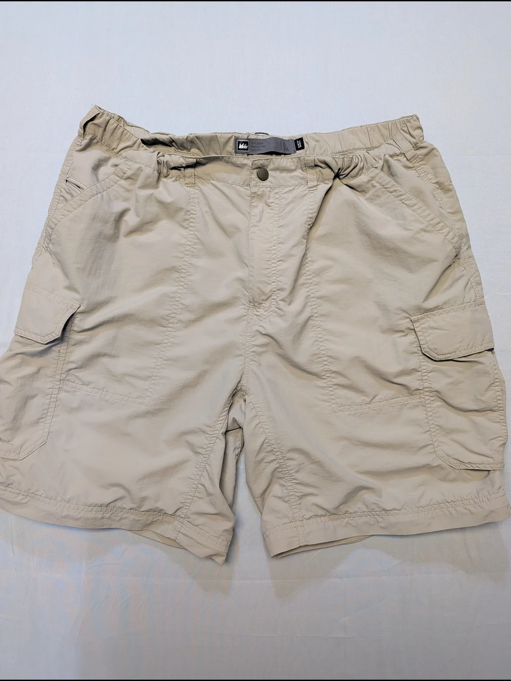 REI Shorts Mens XL Lightweight Outdoors Cargo Hiking UPF 50+ Flawed